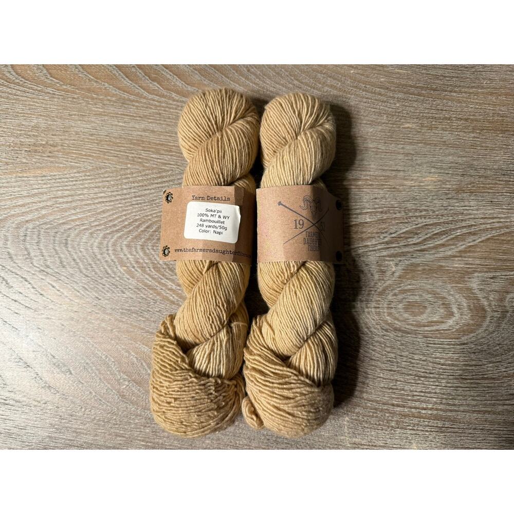 2x Farmers Daughter Fibers Soka' pii Rambouillet 50g Napi